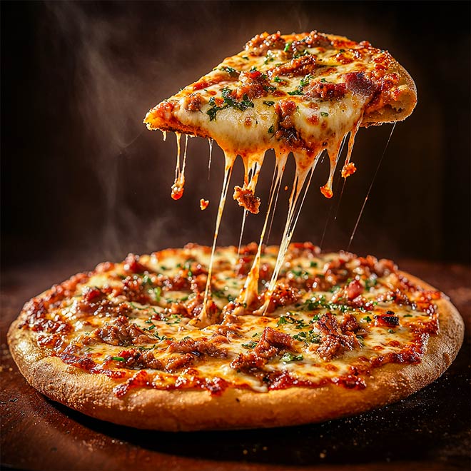 Fresh pizza